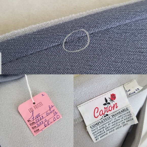 VTG 70s Caron Chicago Colorblock Dress - Picture 8 of 8